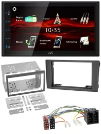 JVC USB Bluetooth MP3 DAB 2DIN Autoradio für Iveco Daily 06-14 schwarz