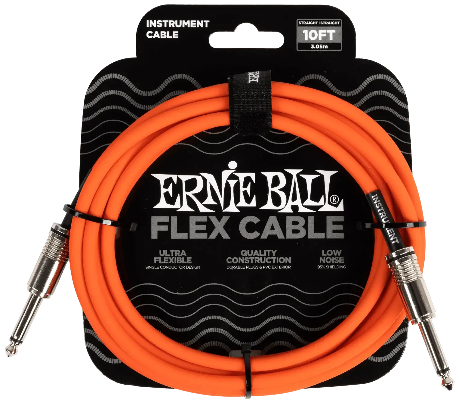 Инструментальный кабель Ernie Ball 6416 3м Flex Orange