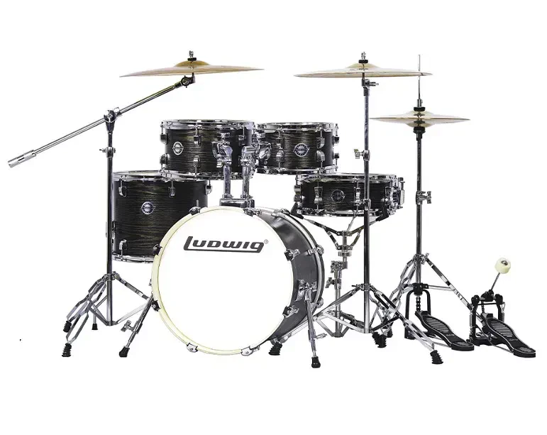 LC197-1 Accent Pro Барабанная установка, черная, 2 коробки, Ludwig