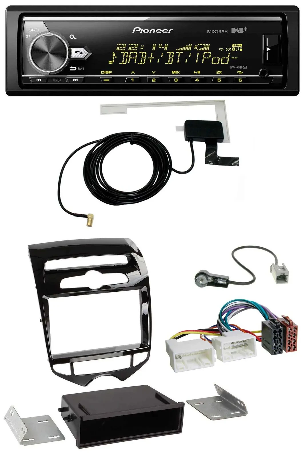 Автомагнитола Pioneer Bluetooth, DAB, USB, MP3 для Hyundai ix20 (с 2010), для автоматического климат-контроля