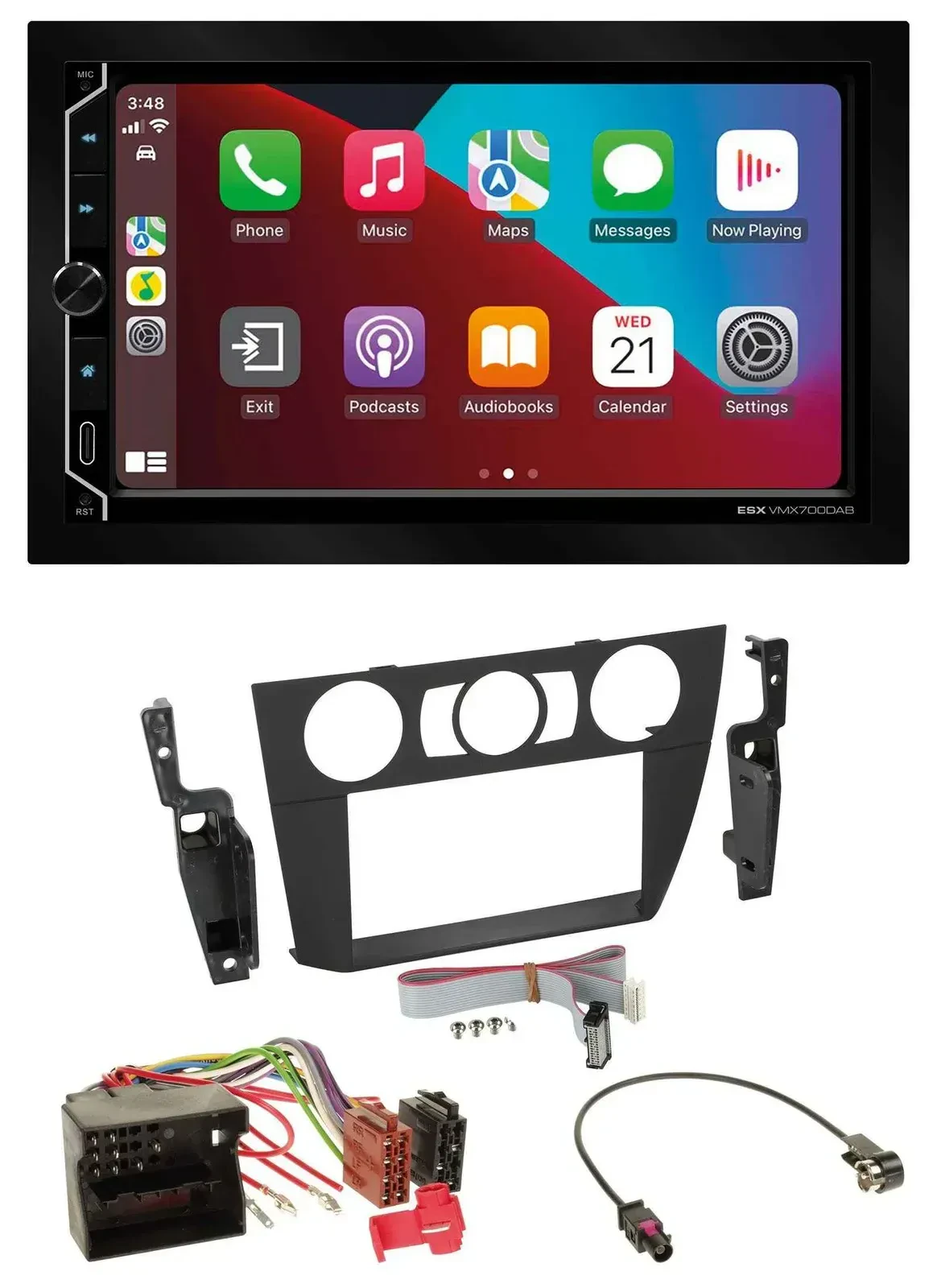 ESX 2DIN DAB USB MP3 Bluetooth Autoradio für BMW 3-er E90/E91/E92/E93 2005-2013