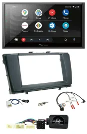 Автомагнитола для Toyota Avensis 2009–2011 Pioneer 2 DIN, DAB, Bluetooth, USB, совместимая с кнопками на руле