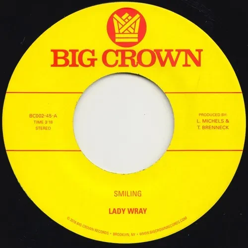 Виниловая пластинка Lady Wray - Smiling / Make Me Over [New 7" Vinyl]