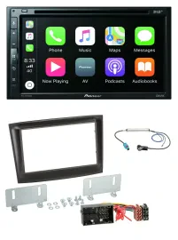 Автомагнитола Pioneer 2 DIN DVD MP3 DAB Bluetooth USB для Fiat Doblo (с 2015) черная