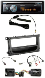 Pioneer CD USB Bluetooth DAB Lenkrad Autoradio für Ford Mondeo S-Max 07-14 schwa