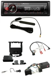 Автомагнитола Pioneer 1-DIN, MP3, DAB, USB, для Chevrolet Cruze (с 2016), чёрный (piano black)