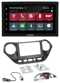 Blaupunkt DAB Bluetooth USB MP3 2DIN Autoradio für Hyundai i10 ab 2013 AUX USB