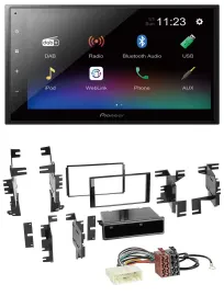Pioneer USB Bluetooth DAB 2DIN MP3 Autoradio für Nissan Cube ab 09 Frontier ab 1