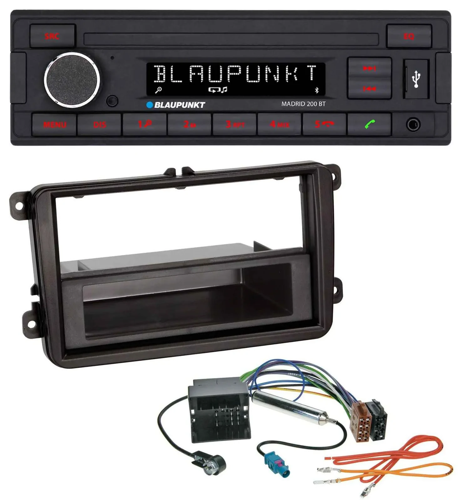 Blaupunkt USB AUX Bluetooth MP3 Autoradio für Seat Alhambra ab 10 Leon 09-12 Tol