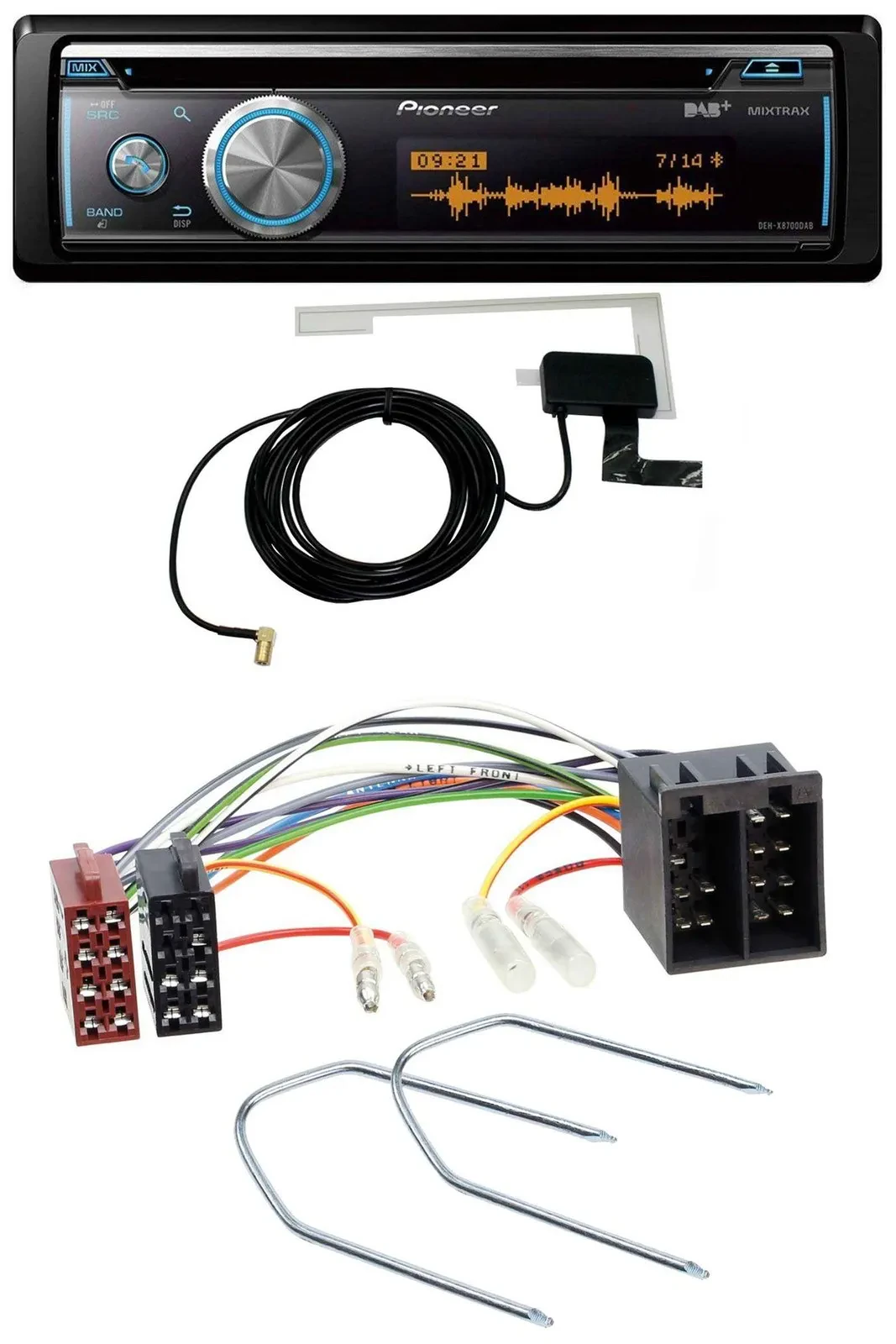 Pioneer Bluetooth DAB MP3 USB CD Autoradio für Audi 80 86-96 90 84-91 100 82-94