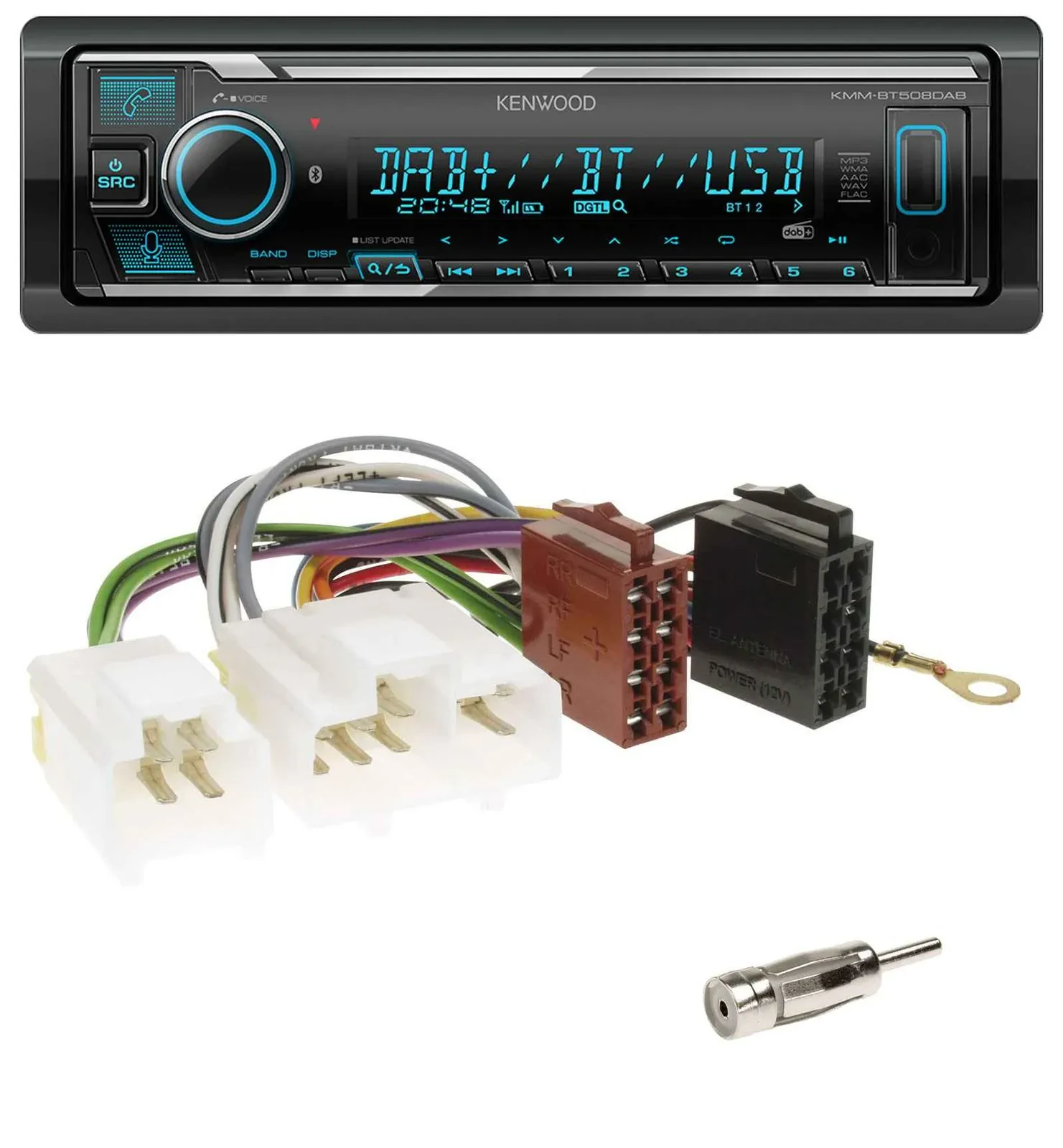 Kenwood Bluetooth MP3 DAB USB Autoradio für Nissan Almera N15 (1995-2000)