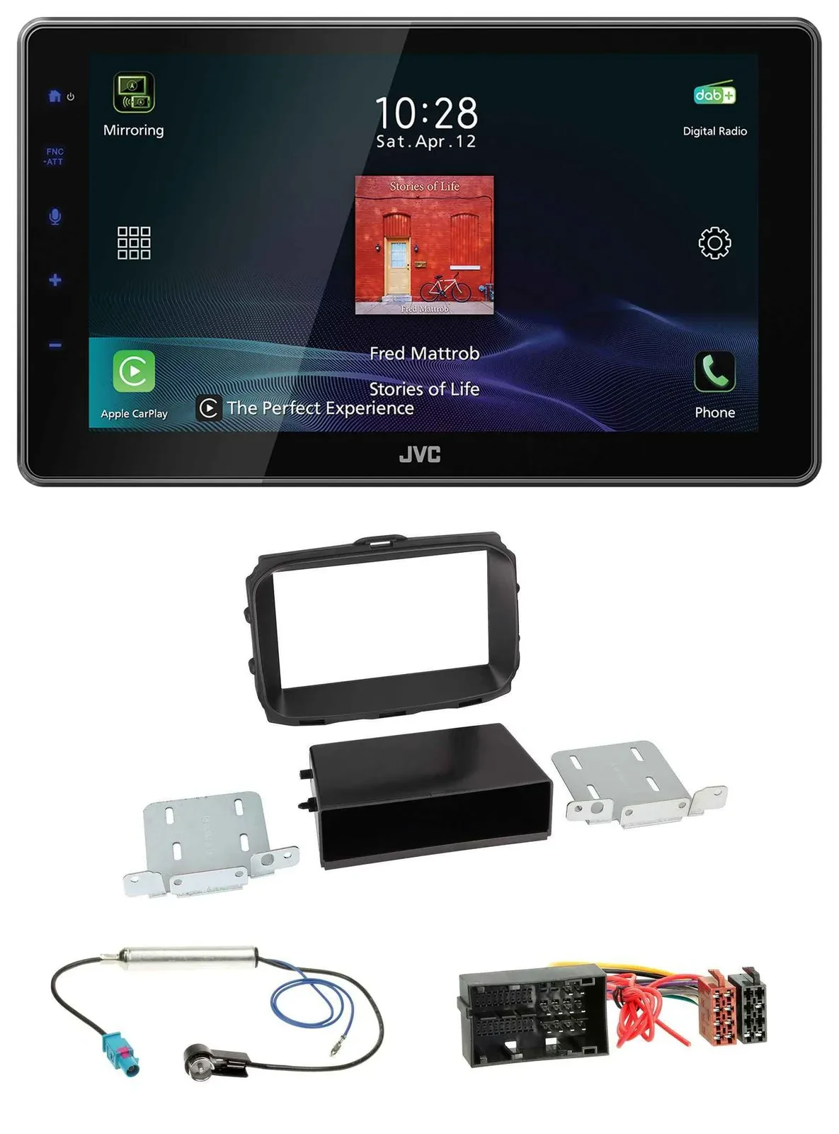 Автомагнитола для Alfa Romeo Giulietta 940 (с 2013) JVC DAB, MP3, Bluetooth, USB