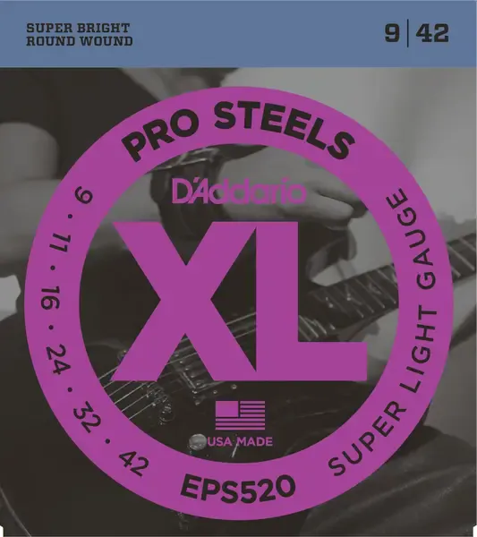 Струны для электрогитары D'Addario EPS520 9-42