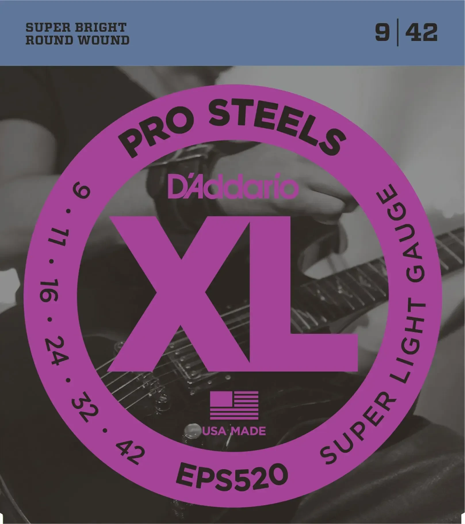 Струны для электрогитары D'Addario EPS520 9-42