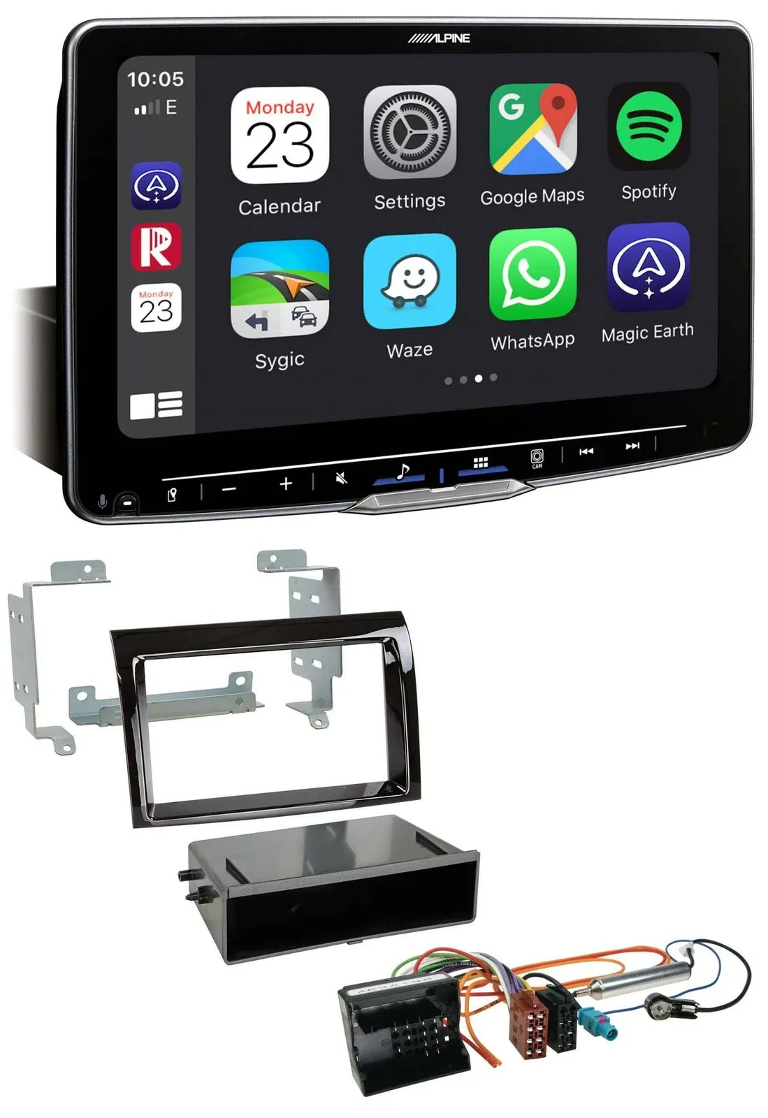 Alpine Bluetooth MP3 USB DAB Autoradio für Citroen Jumper 06-11 Quadlock piano s