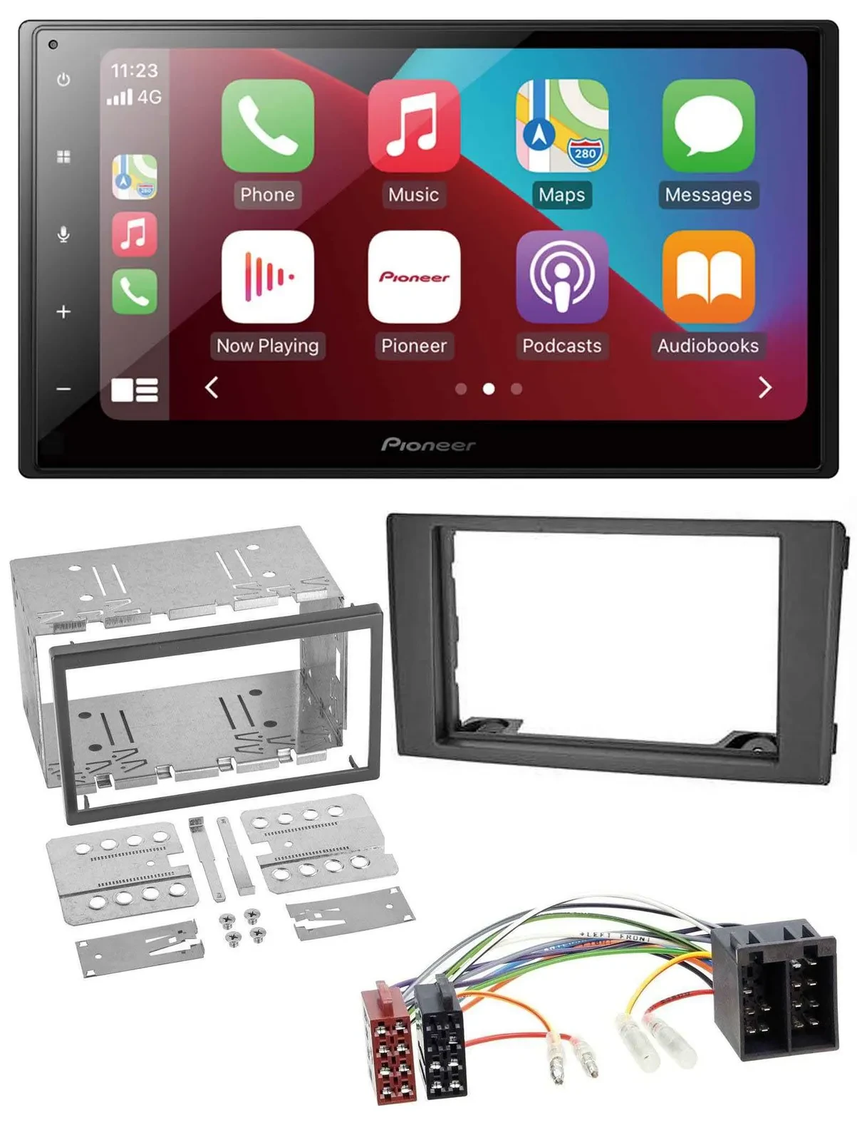 Pioneer USB MP3 DAB 2DIN Bluetooth Autoradio für Iveco Daily 06-14 schwarz