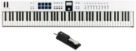 Arturia KEYLAB ESSENTIAL Mk3 88-Key White Midi Keyboard Controller+Sustain Pedal