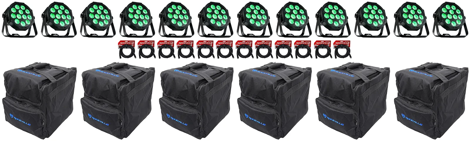 Светодиодный прибор American DJ Mega 64 Profile EP с аксессуарами (12 штук)