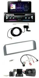 Pioneer DAB Bluetooth Lenkrad USB Autoradio für Alfa 147 GT 2007-2010 anthrazit