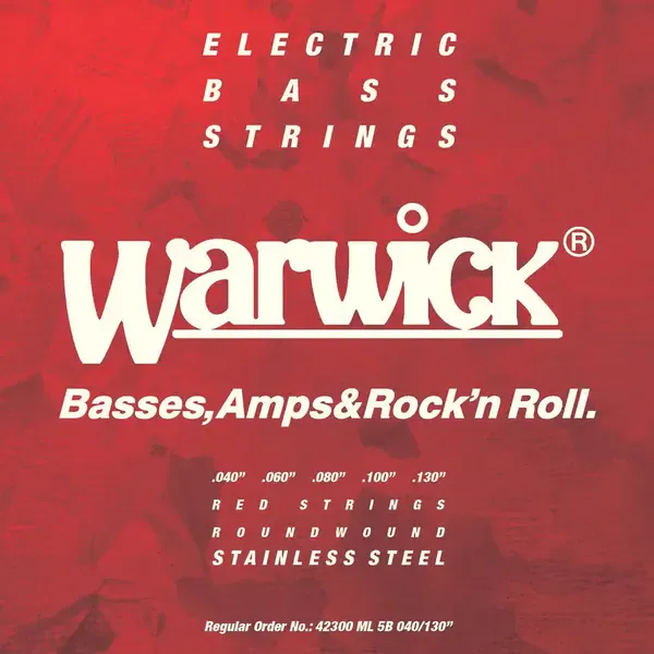 Струны для 5-струнной бас-гитары Warwick 42300 ML 5B Red Label 40-130