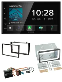 Kenwood Bluetooth MP3 DAB USB 2DIN Autoradio für Peugeot 308 2007-09 schwarz