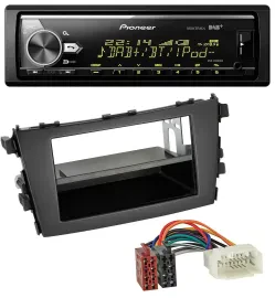 Pioneer Bluetooth USB DAB MP3 Autoradio für Suzuki Celerio (LF, ab 2014)