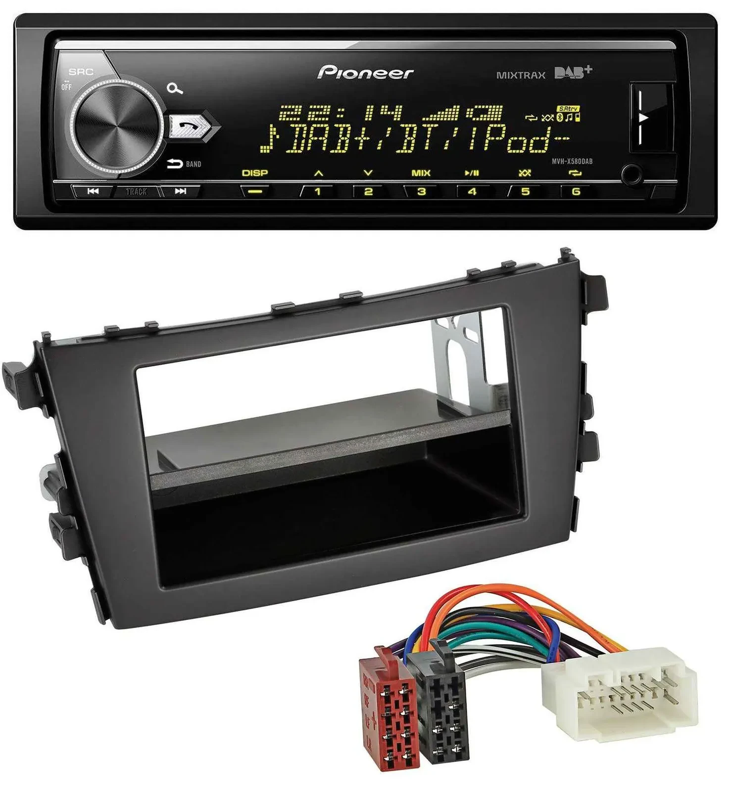 Pioneer Bluetooth USB DAB MP3 Autoradio für Suzuki Celerio (LF, ab 2014)