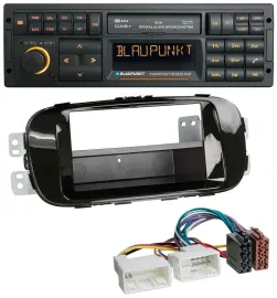 Blaupunkt USB DAB SD MP3 Bluetooth Autoradio für Kia Soul PS ab 14 piano-schwarz