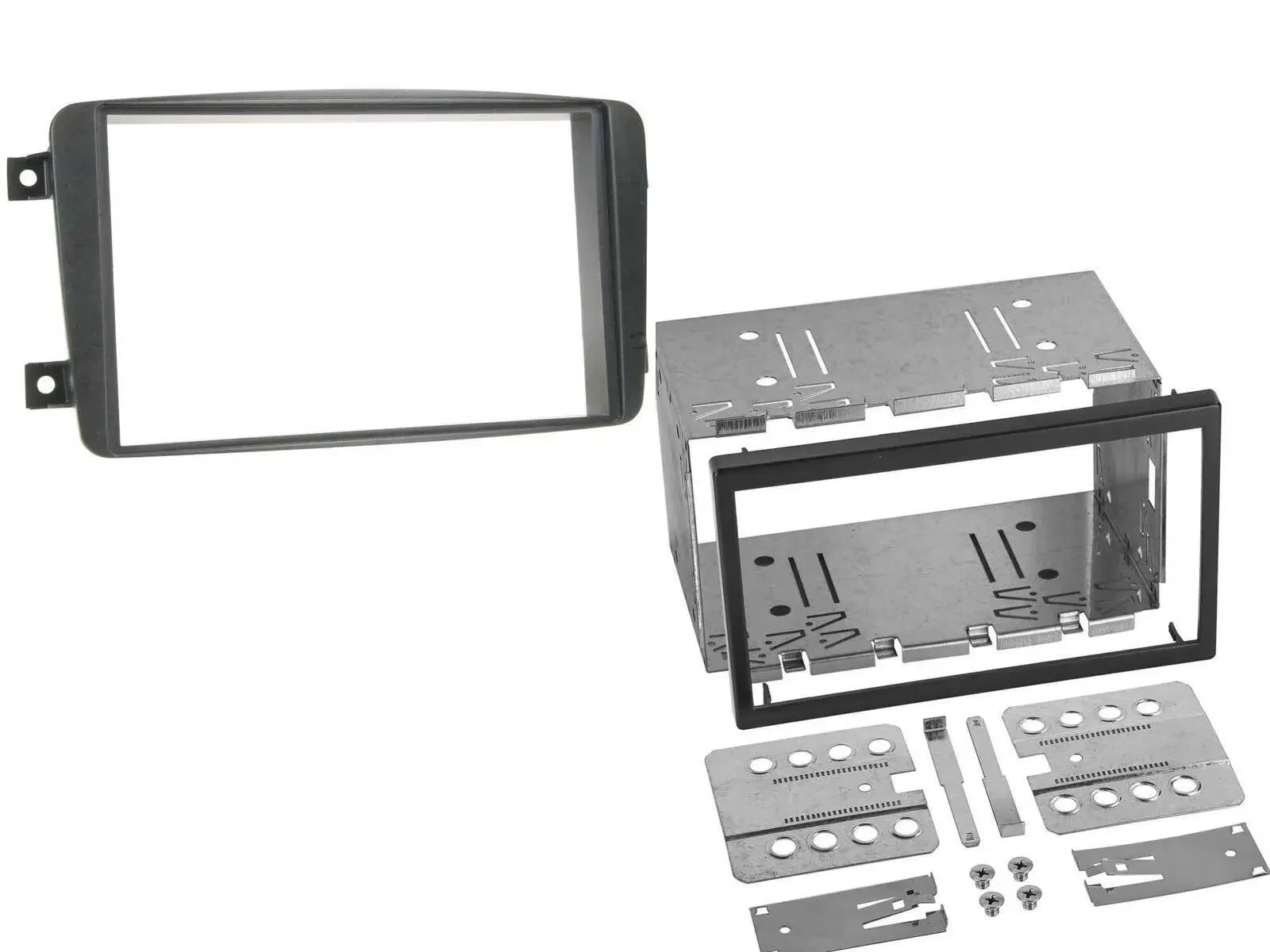 Einbaurahmen Set Doppel DIN Autoradio für Mercedes C-Klasse W203 CLK Viano Vito