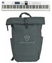 MIDI-клавиатура Arturia KEYLAB ESSENTIAL Mk3 88 белый с сумкой для ноутбука