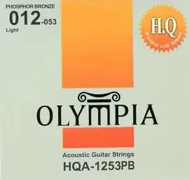 Струны для акустической гитары Olympia HQA1253PB 12-53, бронза фосфорная