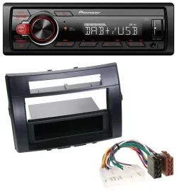 Pioneer MP3 1DIN DAB USB AUX Autoradio für Toyota Corolla Verso 04-09 schwarz