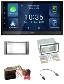 JVC DAB Bluetooth MP3 USB 2DIN Autoradio für Ford Kuga Fusion Transit 05-12 silb