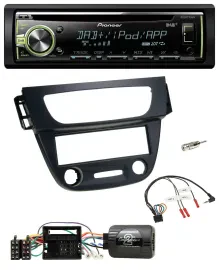 Автомагнитола для Renault Megane III (2009–2012) Pioneer DAB, CD, USB, MP3, черная