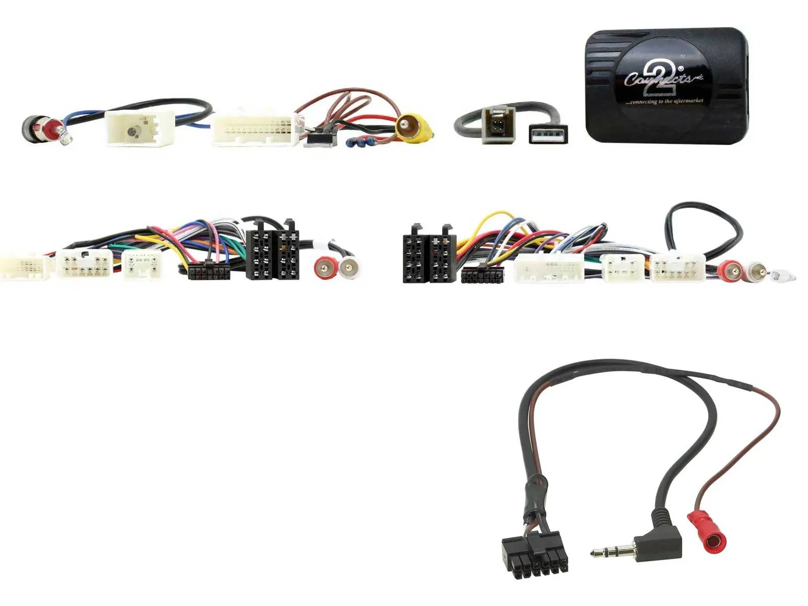 Connects2 Lenkradadapter für Toyota Yaris RAV4 Hilux Matrix Prius JVC