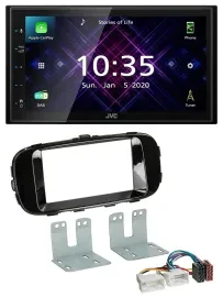 JVC DAB 2DIN MP3 Bluetooth USB Autoradio für Kia Soul PS ab 14 piano-schwarz