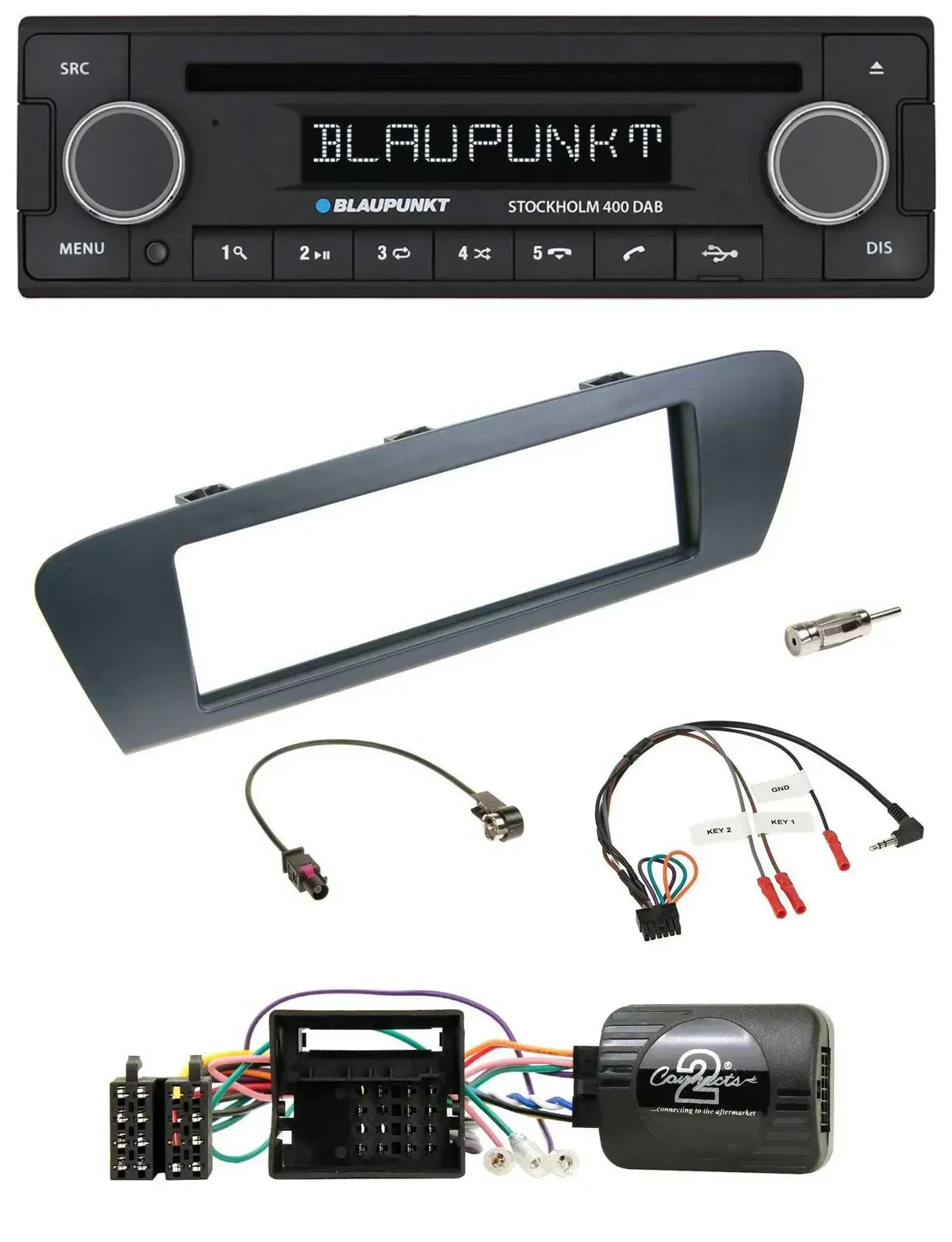 Blaupunkt Lenkrad Bluetooth DAB CD USB Autoradio für Renault Grand Scenic Scenic