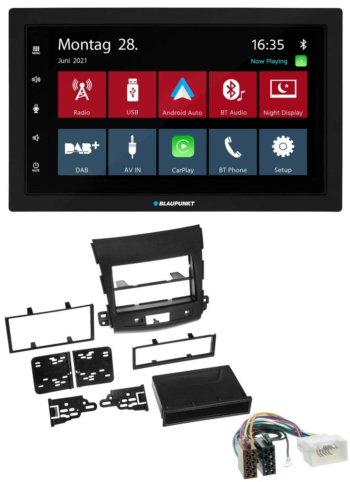 Blaupunkt MP3 Bluetooth DAB 2DIN USB Autoradio für Citroen C-Crosser Mitsubishi