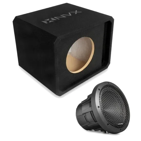 Сабвуфер для авто NVX NE101P_HDZW10 10" в корпусе, щелевой порт, MDF 3/4"