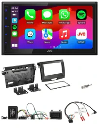 Автомагнитола для Ford Ranger JVC 2-DIN, Bluetooth, DAB, USB, поддержка кнопок на руле