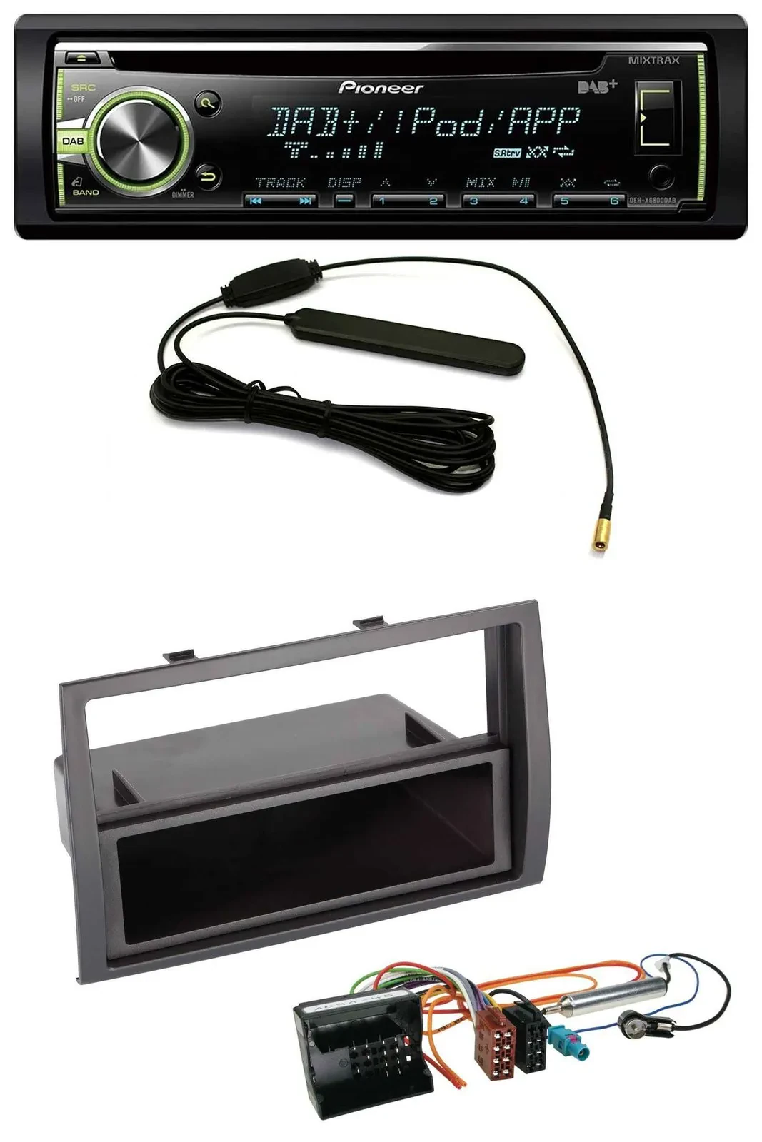Pioneer MP3 USB CD DAB AUX Autoradio für Citroen Jumper 2006-2011 Quadlock