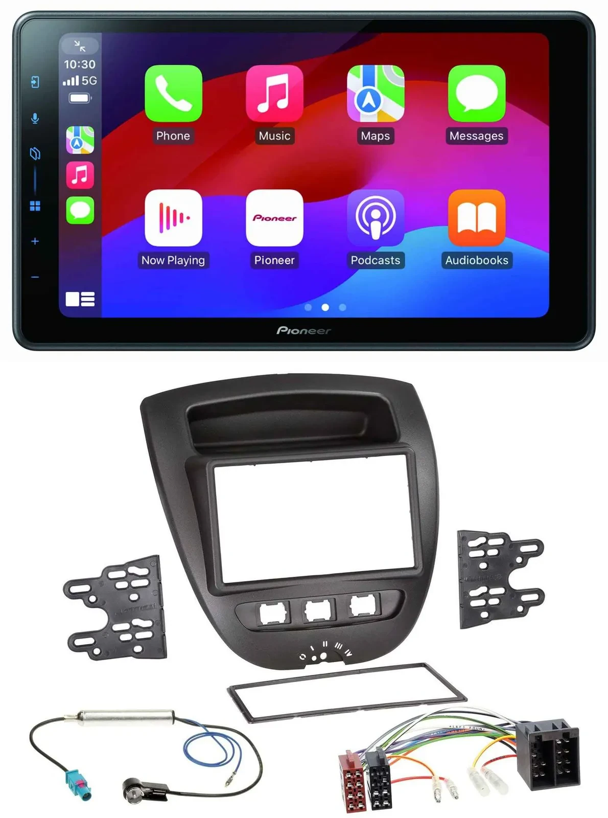 Pioneer Bluetooth 2DIN USB MP3 DAB Autoradio für Toyota Aygo Peugeot 107 Citroen