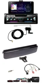 Pioneer DAB Bluetooth Lenkrad USB Autoradio für Ford Mondeo Focus piano-schwarz