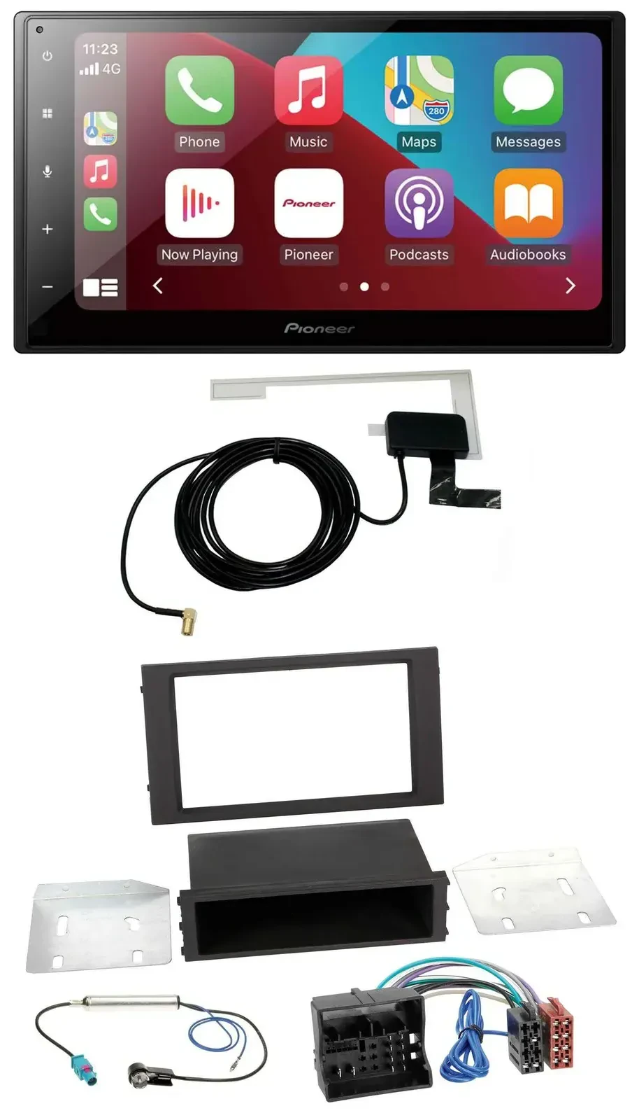 Автомагнитола для Seat Leon (с 2014) Pioneer 2DIN, USB, Bluetooth, DAB, MP3