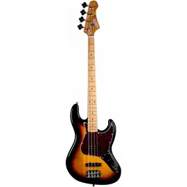 Бас-гитара JET Guitars JJB-300 Jazz Bass Maple FB Sunburst