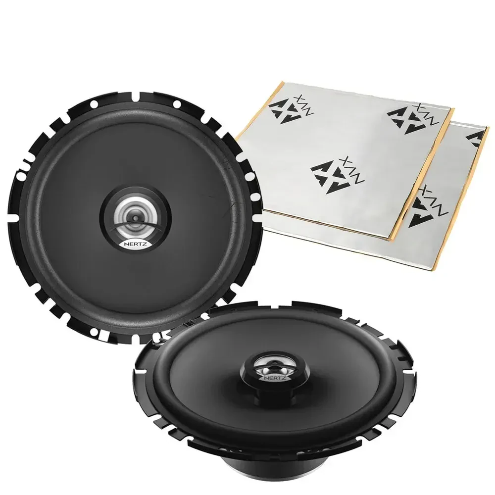 Hertz DCX170.3 50W RMS 6.75" Coaxial Speakers with Sound Damping (2 Pairs)