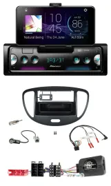 Pioneer USB Lenkrad Bluetooth DAB Autoradio für Hyundai i10 ISO 2009-2013 schwar