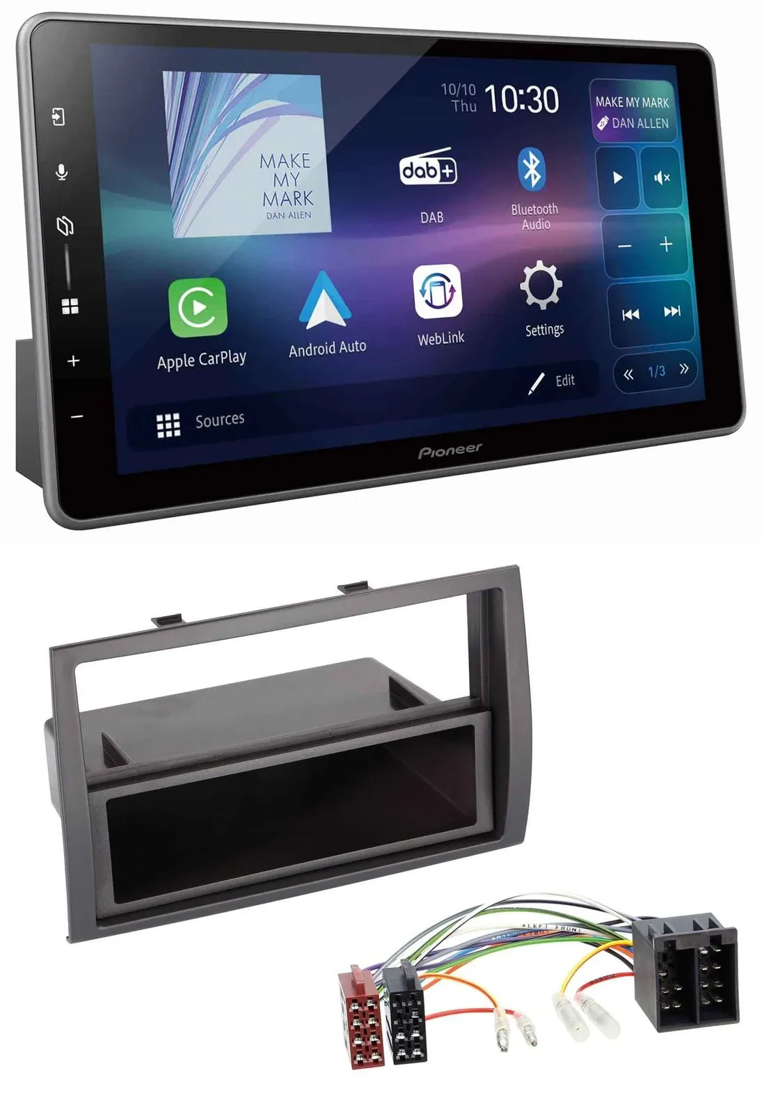 Автомагнитола Pioneer Bluetooth, USB, DAB, MP3 для Citroen Jumper, Peugeot Boxer, Fiat Ducato