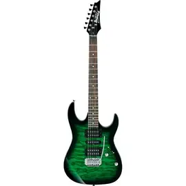 Электрогитара Ibanez GRX70QA Transparent Green Burst