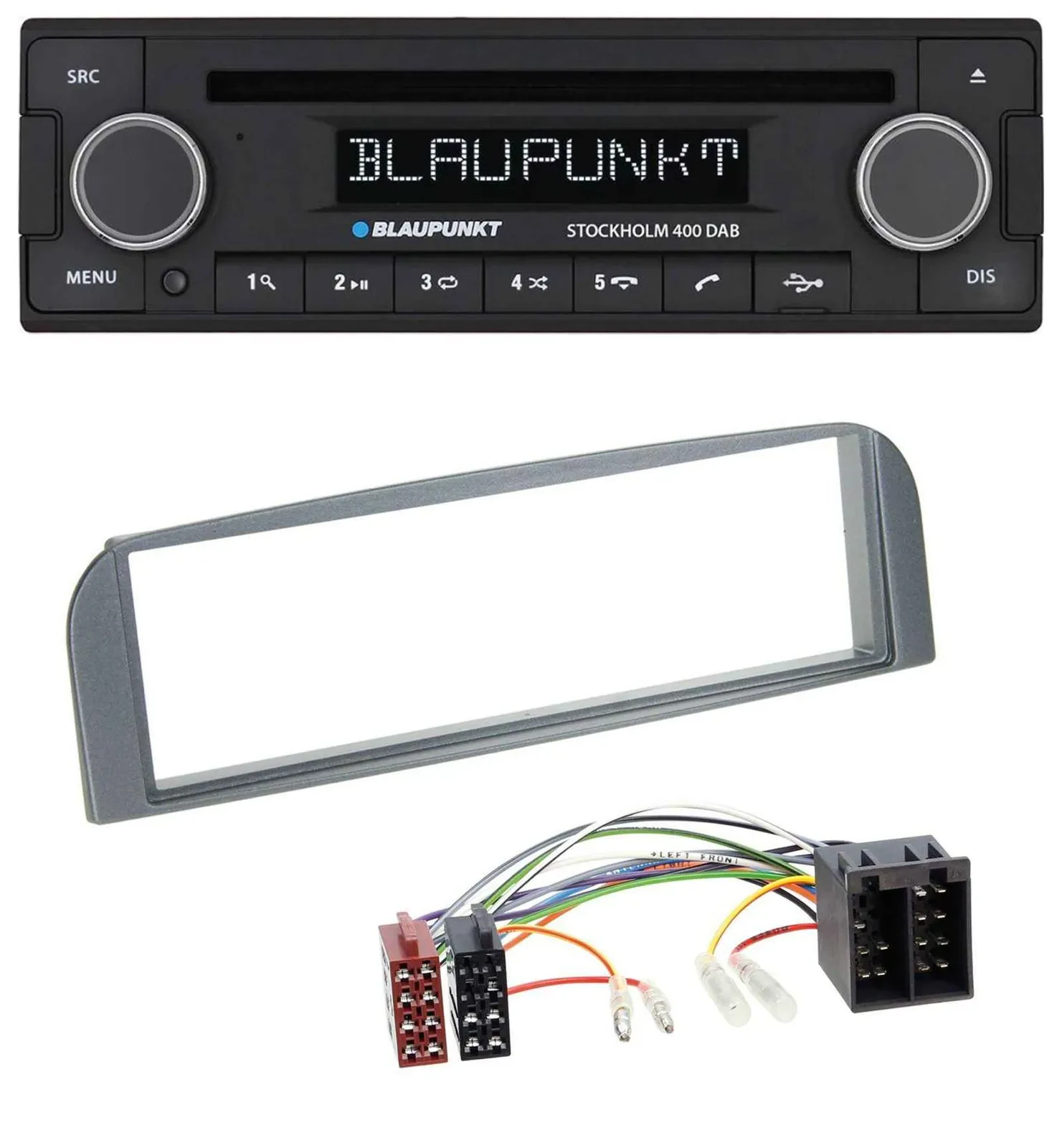Blaupunkt MP3 Bluetooth DAB CD USB Autoradio für Alfa Romeo 147, GT - anthrazit